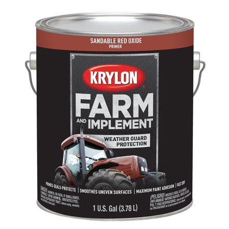 Krylon Farm/Implement; Sandable Red Oxide Primer; 128 oz. Gallon 1982
